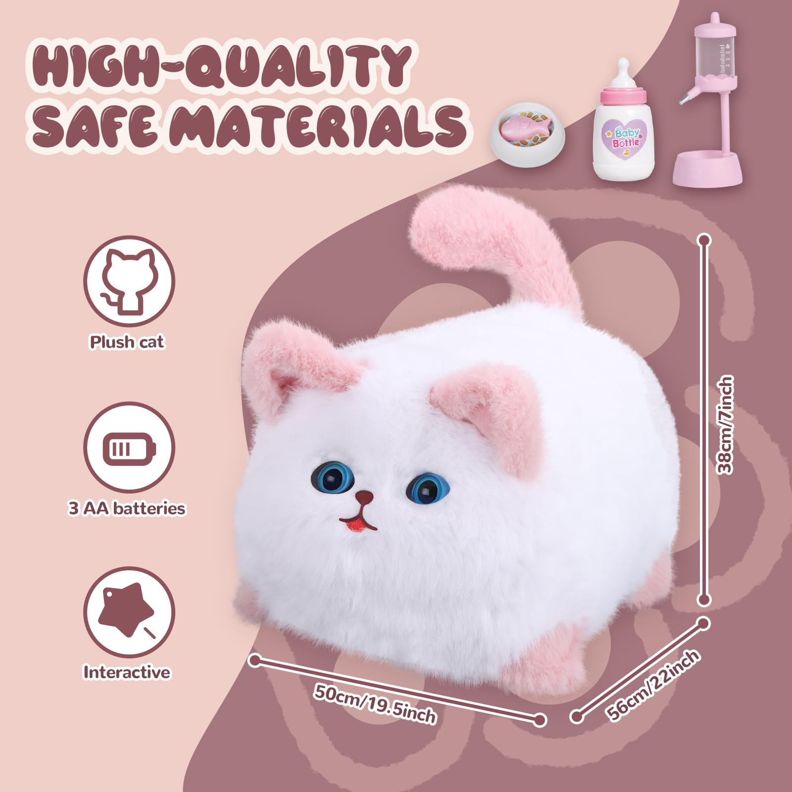 Amazon.co.jp: Jimate (ジメイト) インタラクティブ 猫 おもちゃ 3~7歳
